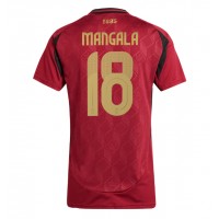 Maglia Calcio Belgio Orel Mangala #18 Prima Divisa Donna Europei 2024 Manica Corta